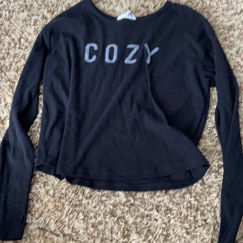 Black Long Sleeve Top